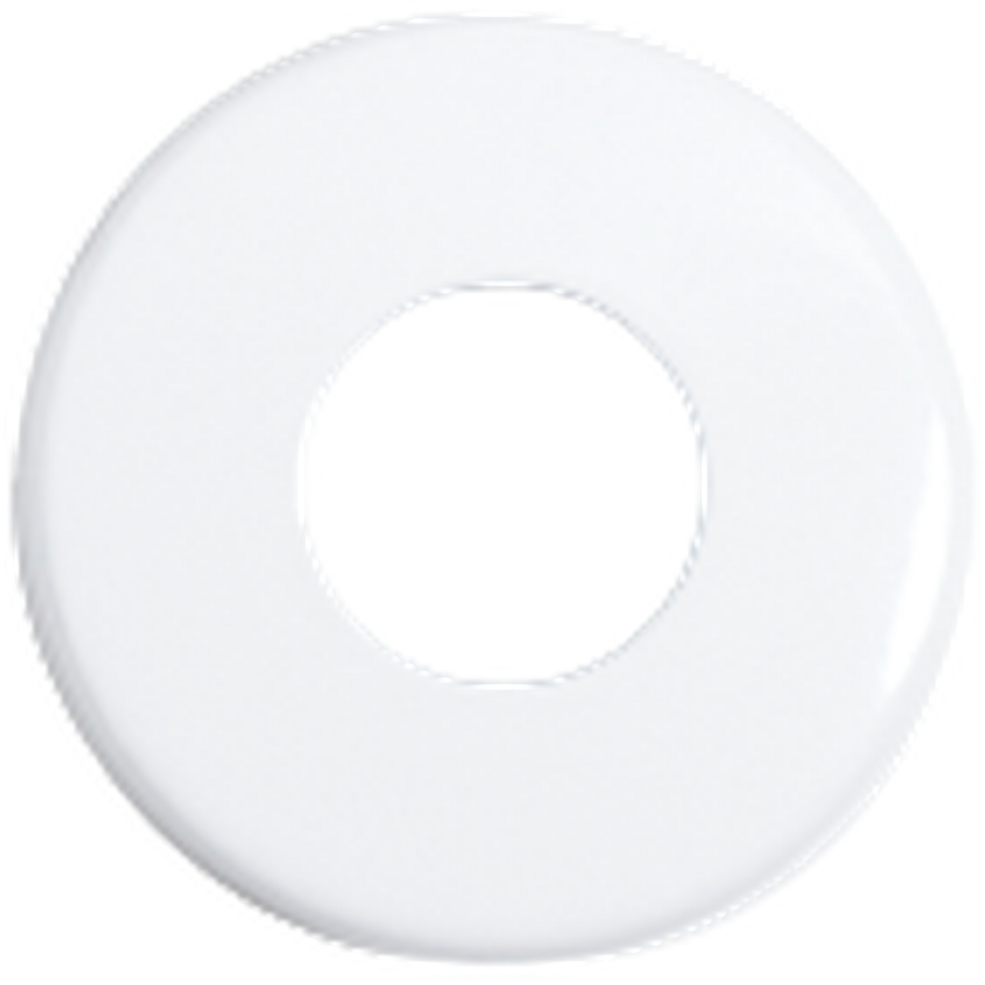 Seachrome Conorado 711 Series White Powder Coat 1.5" Diameter Exposed Mounting Flange Door Bumper / Coat Hanger