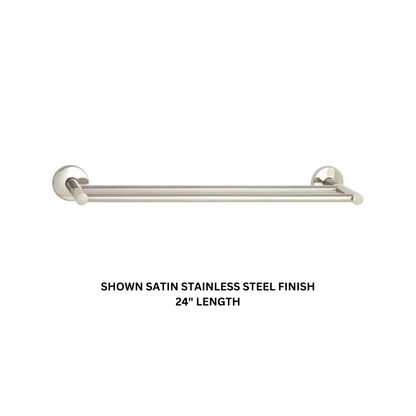 Seachrome Conorado Series 18" Almond Powder Coat Concealed Mounting Flange Double Towel Bar