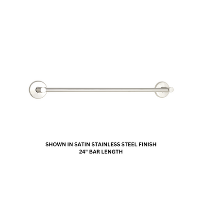 Seachrome Conorado Series 18" Almond Powder Coat Concealed Mounting Flange Single Towel Bar