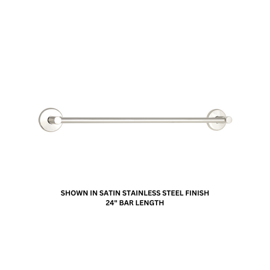 Seachrome Conorado Series 18" Almond Powder Coat Concealed Mounting Flange Single Towel Bar