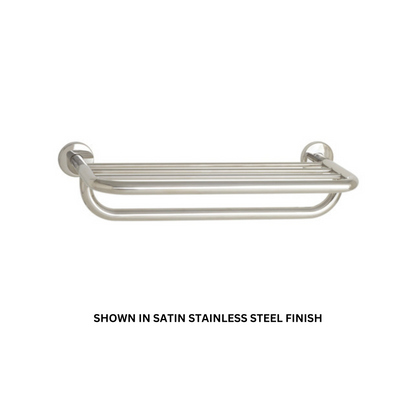 Seachrome Conorado Series 18" Satin Nickel Powder Coat Towel Shelf and Bar