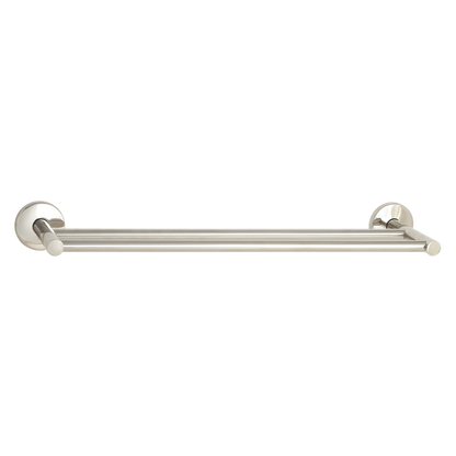 Seachrome Conorado Series 18" Satin Stainless Steel Concealed Mounting Flange Double Towel Bar