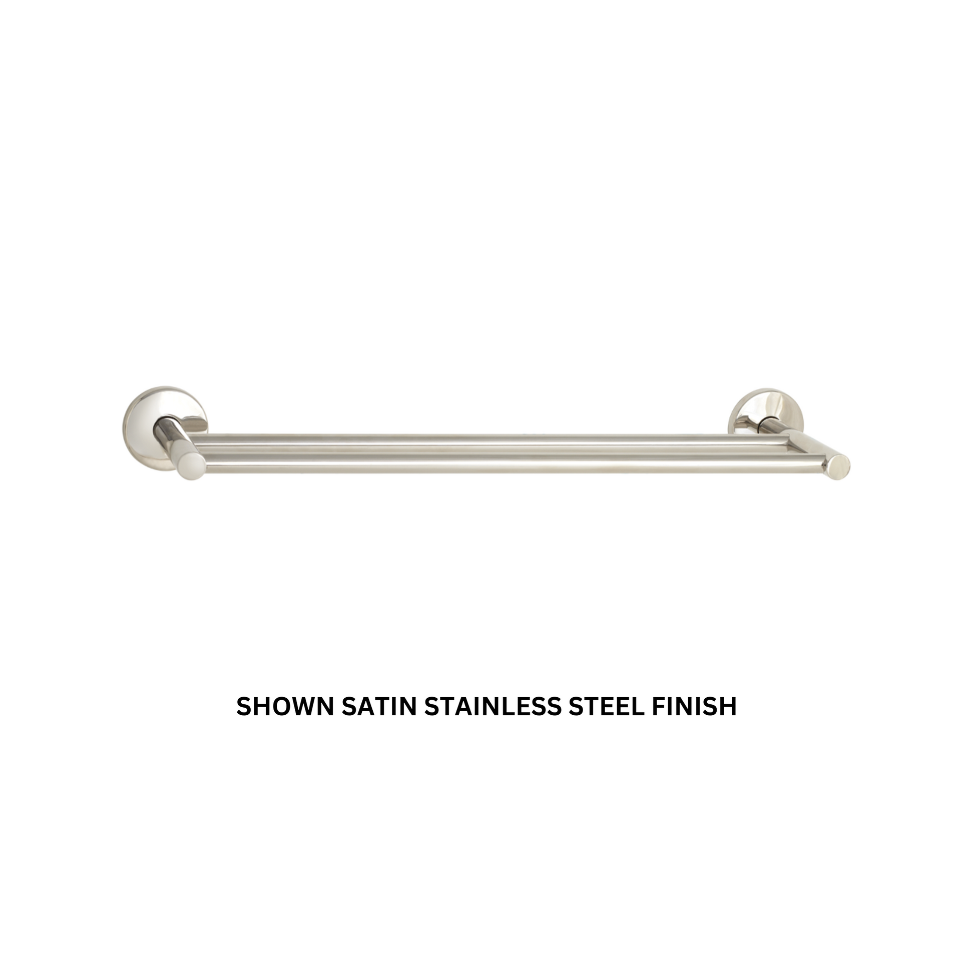 Seachrome Conorado Series 24" Almond Powder Coat Concealed Mounting Flange Double Towel Bar