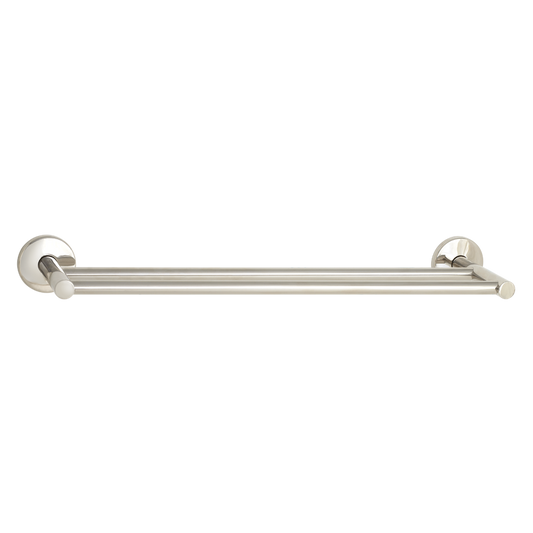 Seachrome Conorado Series 24" Satin Stainless Steel Concealed Mounting Flange Double Towel Bar