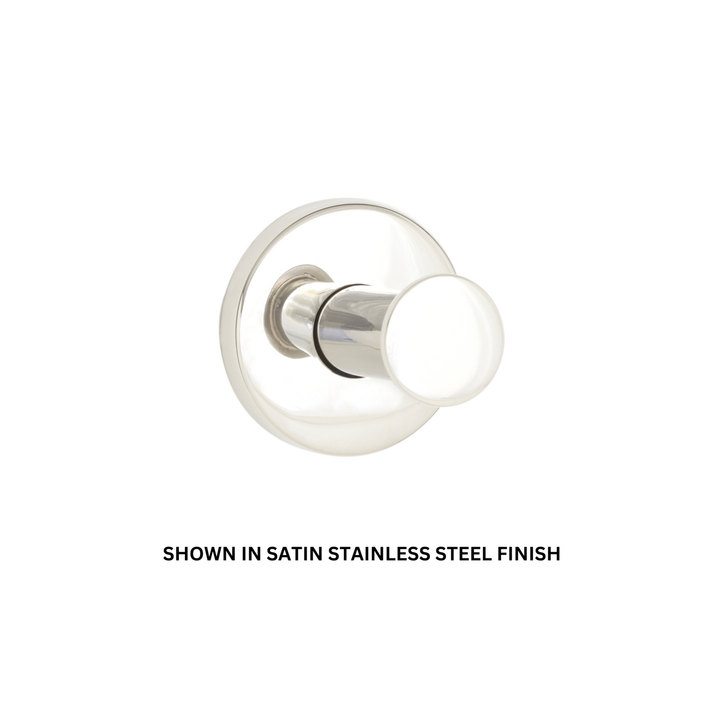 Seachrome Conorado Series 2.5" Polished Brass Powder Coat Concealed Mounting Flange Single Robe Hook