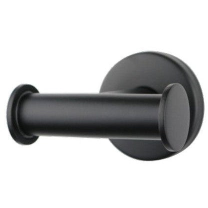 Seachrome Conorado Series 3.5" Matte Black Powder Coat Concealed Mounting Flange Double Robe Hook