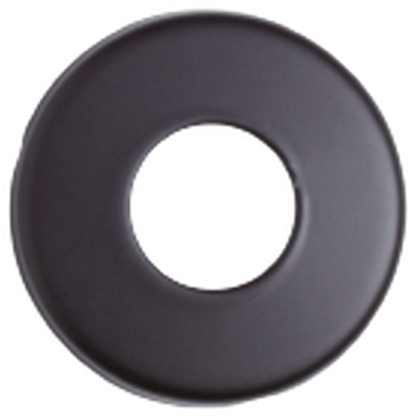 Seachrome Conorado Series 6" Black Wrinkle Powder Coat Concealed Mounting Flange Towel Ring
