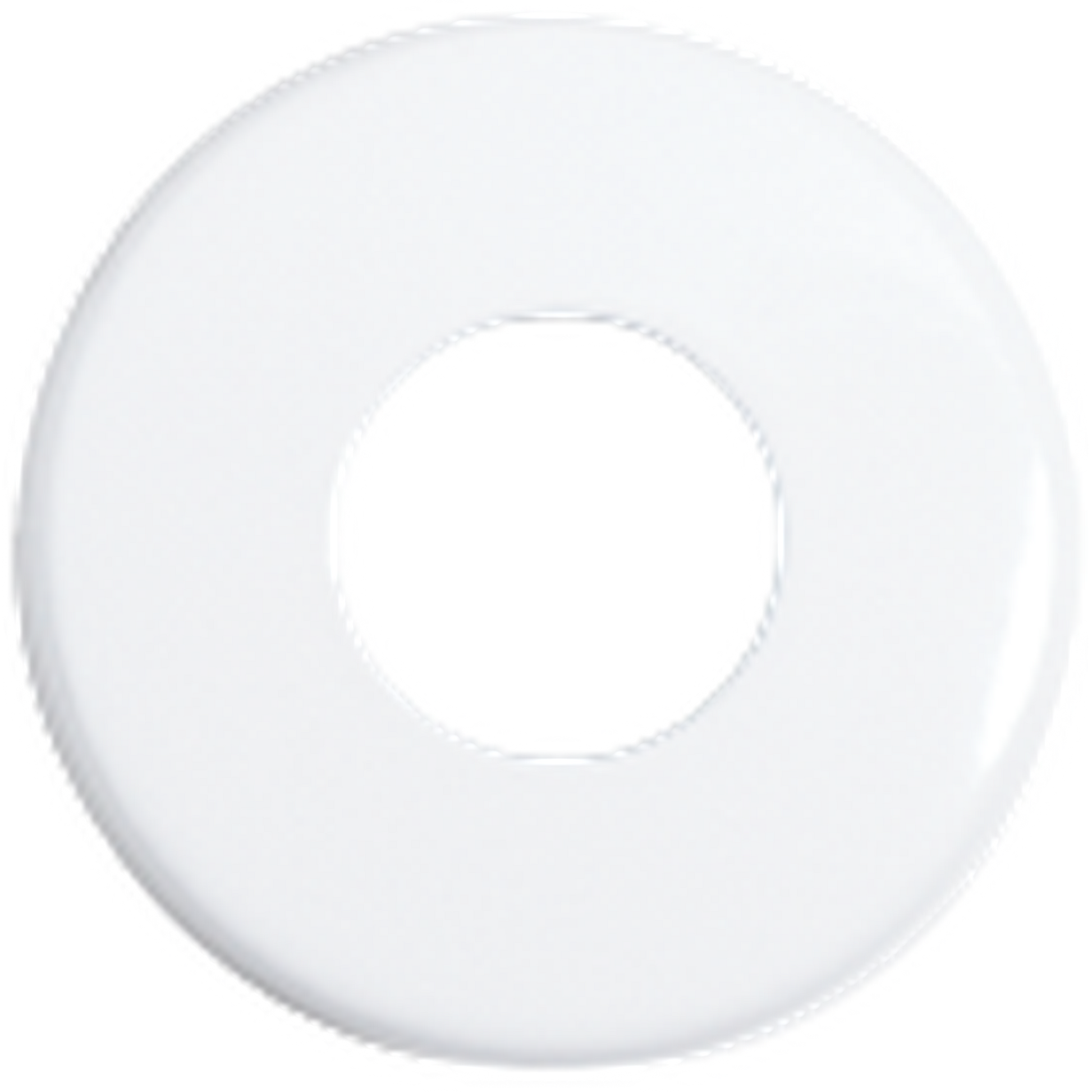 Seachrome Conorado Series 6" White Powder Coat Concealed Mounting Flange Towel Ring