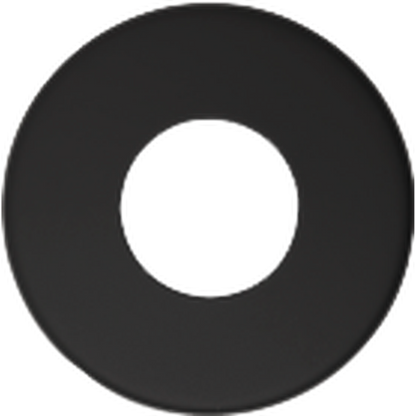 Seachrome Conorado Series Black Wrinkle Powder Coat 1.5" Diameter Exposed Mounting Flange Door Bumper