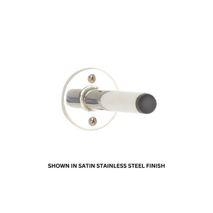 Seachrome Conorado Series Polished Stainless Steel 1.5" Diameter Exposed Mounting Flange Door Bumper