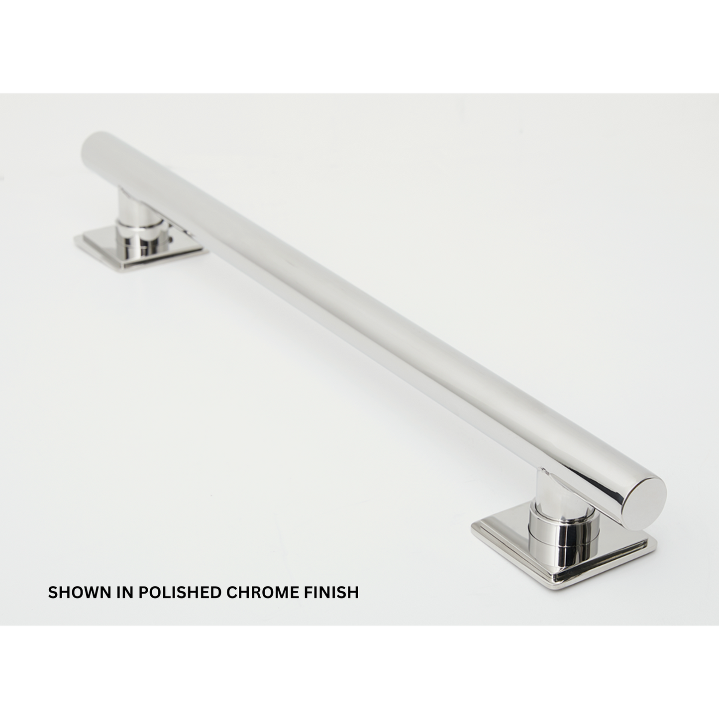 Seachrome Coronado 12" Polished Brass Powder Coat 1.25" Concealed Square Flange Grab Bar