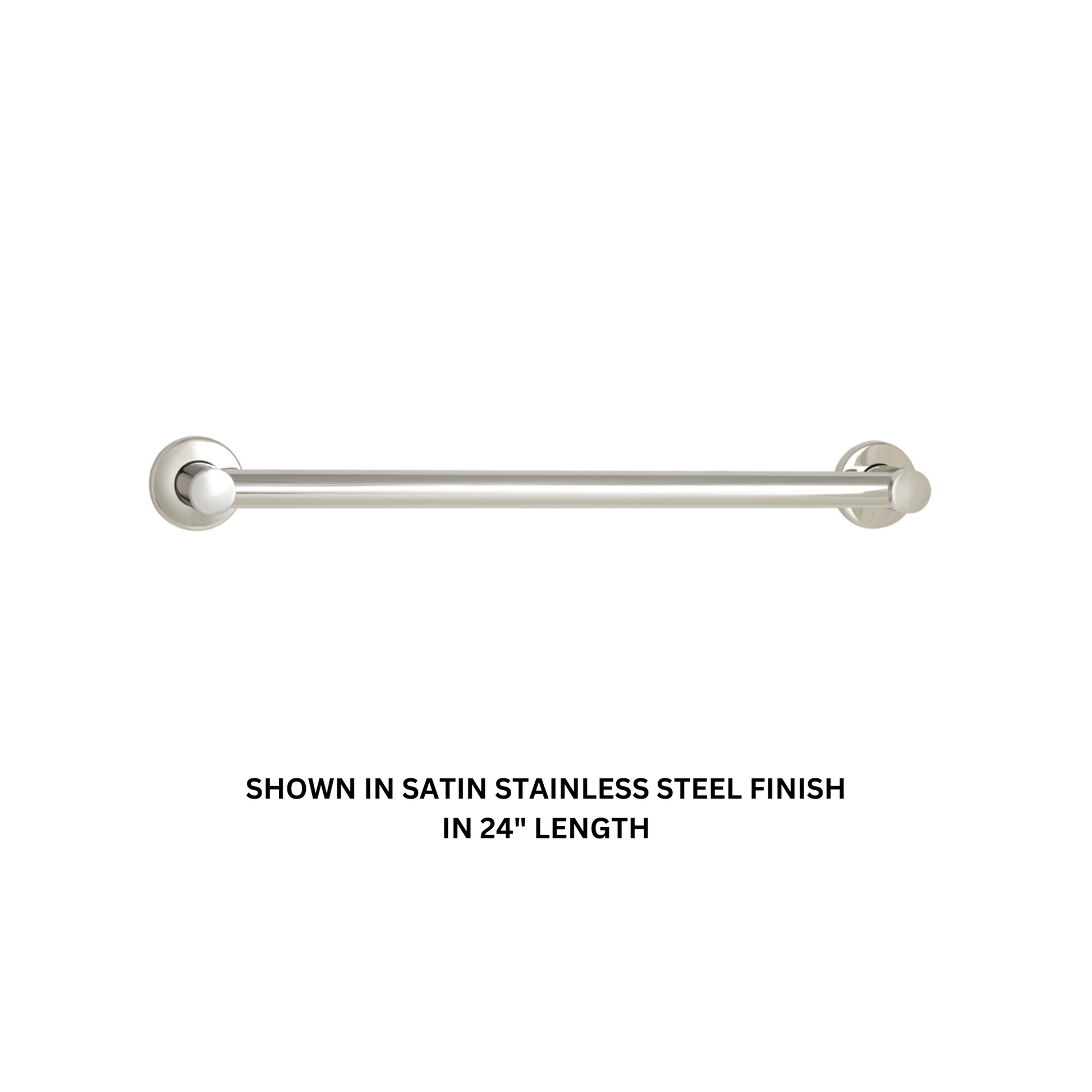 Seachrome Coronado 12" Polished Stainless Steel 1.25" Diameter Concealed Flange Grab Bar