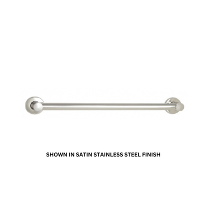 Seachrome Coronado 12" Polished Stainless Steel 1.25" Diameter and 1.5" Post Concealed Flange Grab Bar