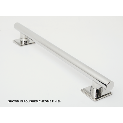 Seachrome Coronado 12" Satin Nickel Powder Coat 1.25" Concealed Square Flange Grab Bar