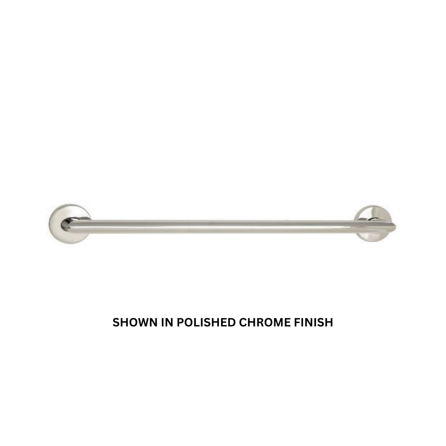 Seachrome Coronado 12" Satin Nickel Powder Coat 1.5" Concealed Flanges Oval Grab Bar