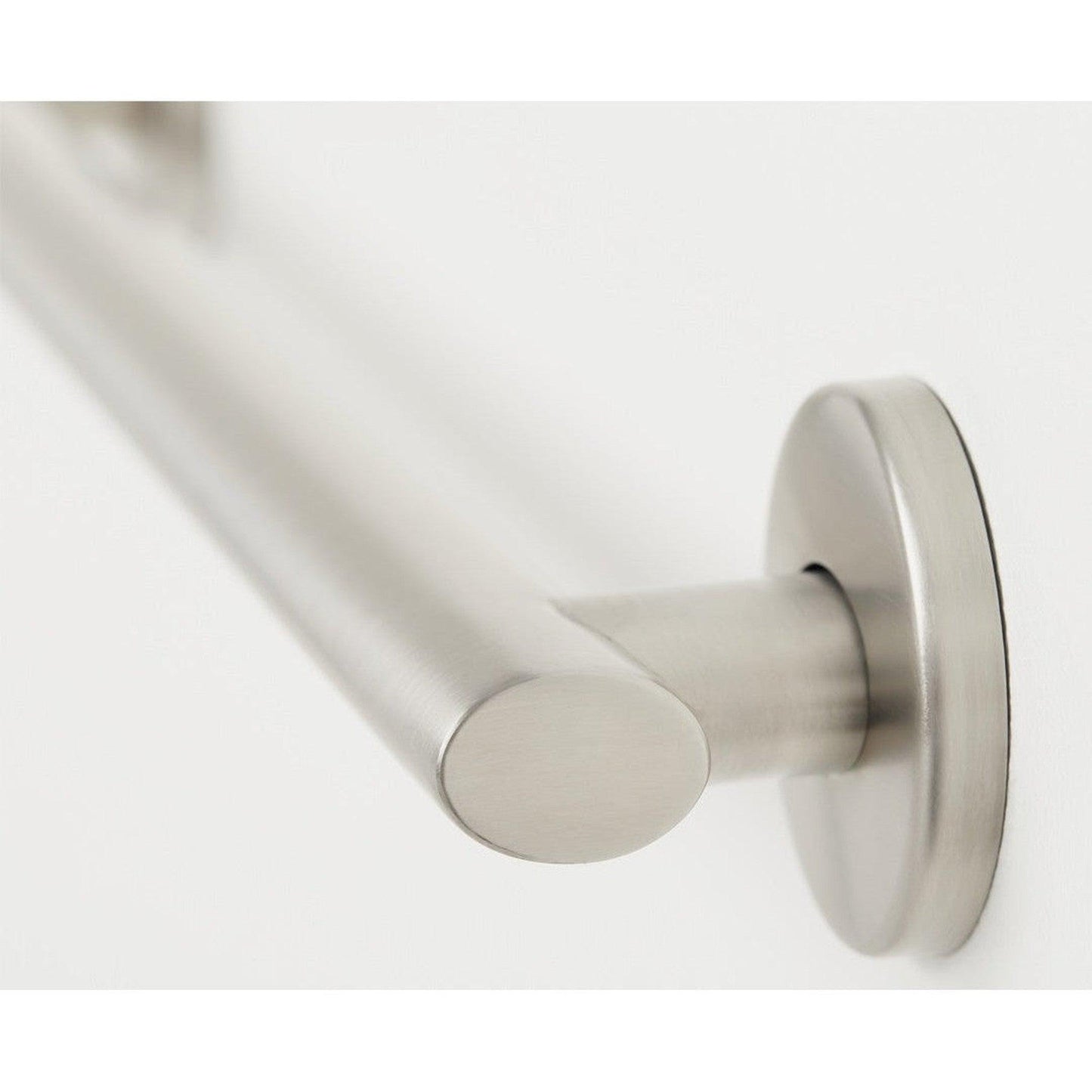 Seachrome Coronado 12" Satin Stainless Steel 1.5" Concealed Flanges Oval Grab Bar