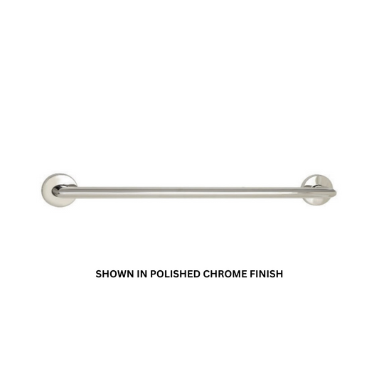 Seachrome Coronado 12" White Wrinkle Powder Coat 1.5" Concealed Flanges Oval Grab Bar With Mitered Corners