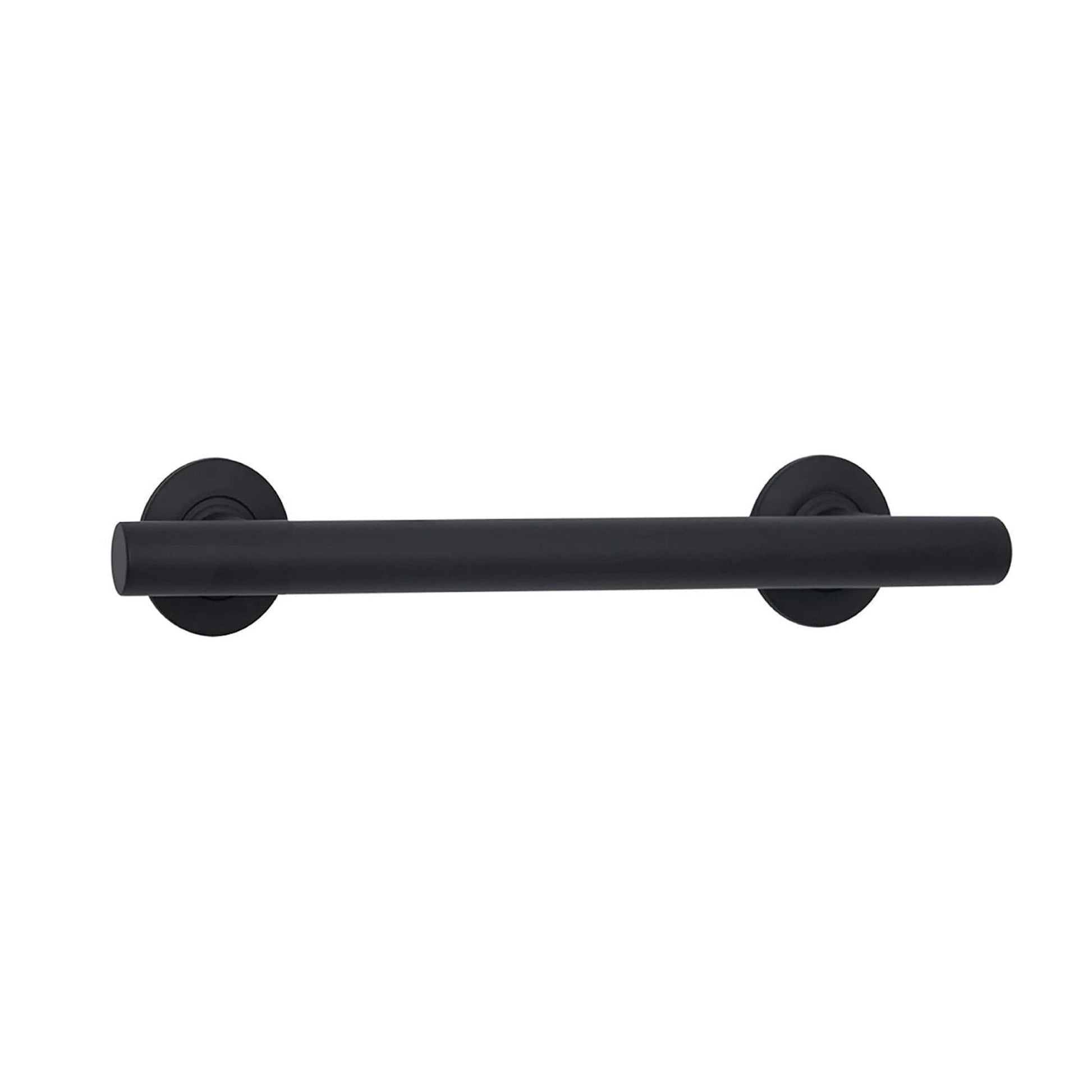 Seachrome Coronado 18" Matte Black Powder Coated Stainless Steel Wall Mount Bathroom Shower Grab Bar, 1.5" Diameter, ADA Compliant