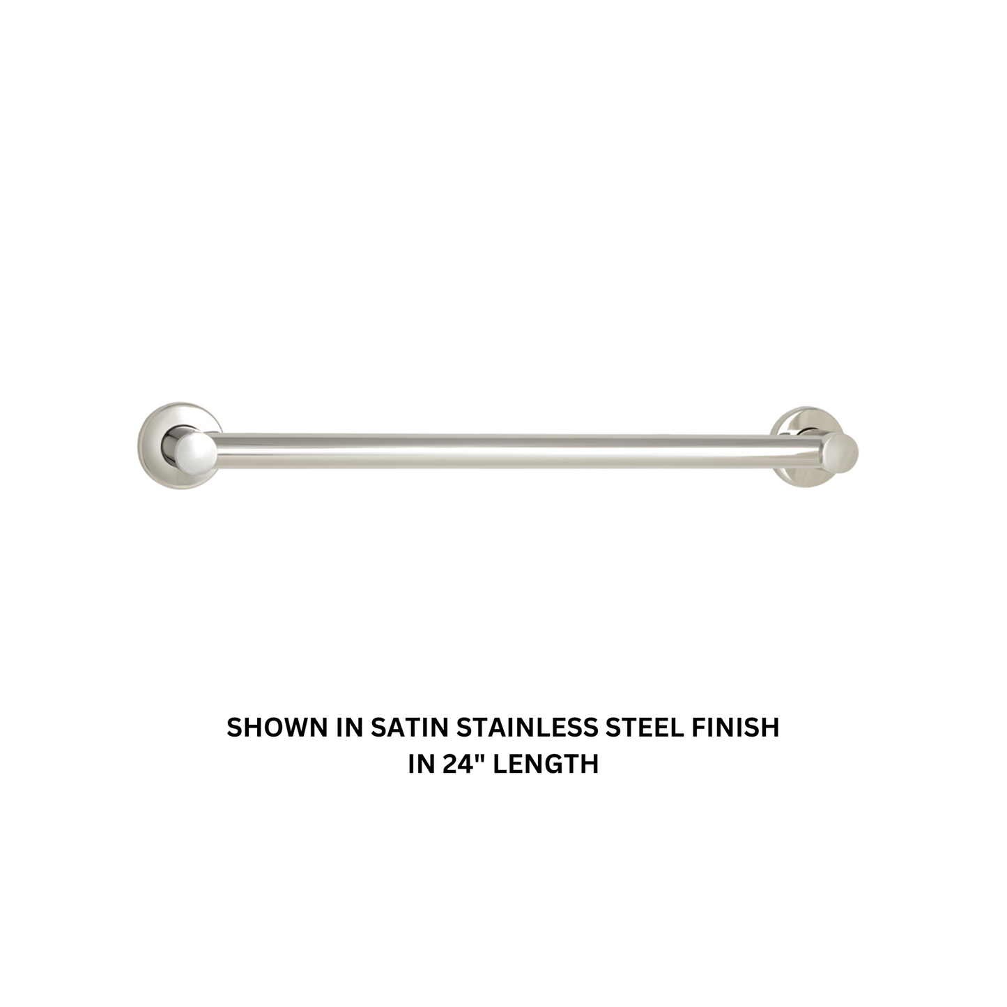 Seachrome Coronado 18" Polished Stainless Steel 1.25" Diameter Concealed Flange Grab Bar