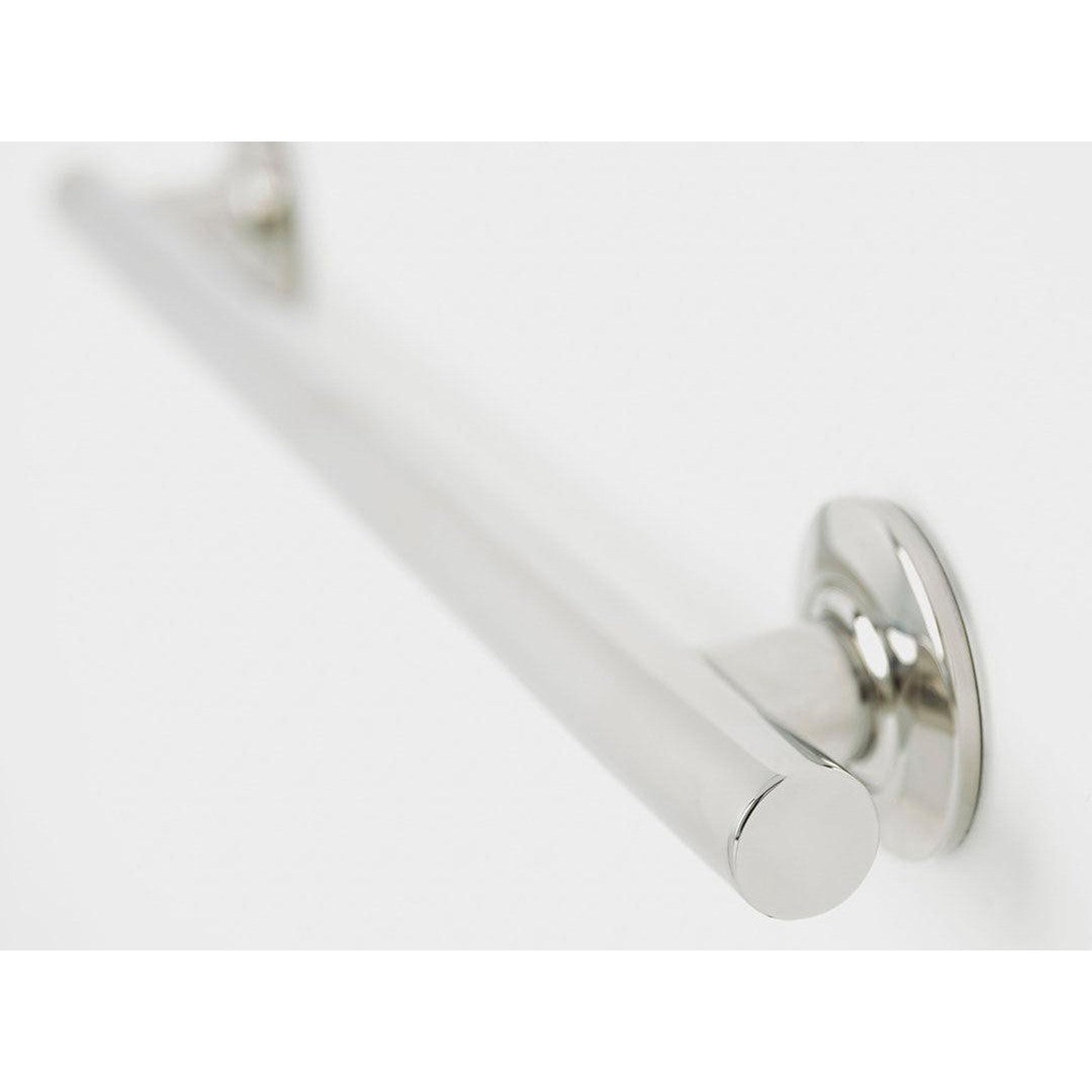 Seachrome Coronado 18" Polished Stainless Steel Wall Mount Bathroom Shower Grab Bar, 1.5" Diameter, ADA Compliant