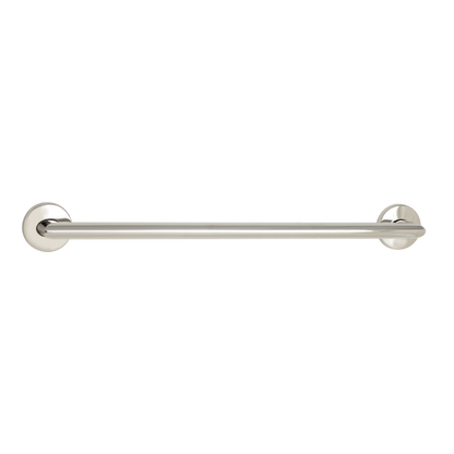 Seachrome Coronado 24" Satin Satinless Steel 1.5" Concealed Flanges Oval Grab Bar With Mitered Corners