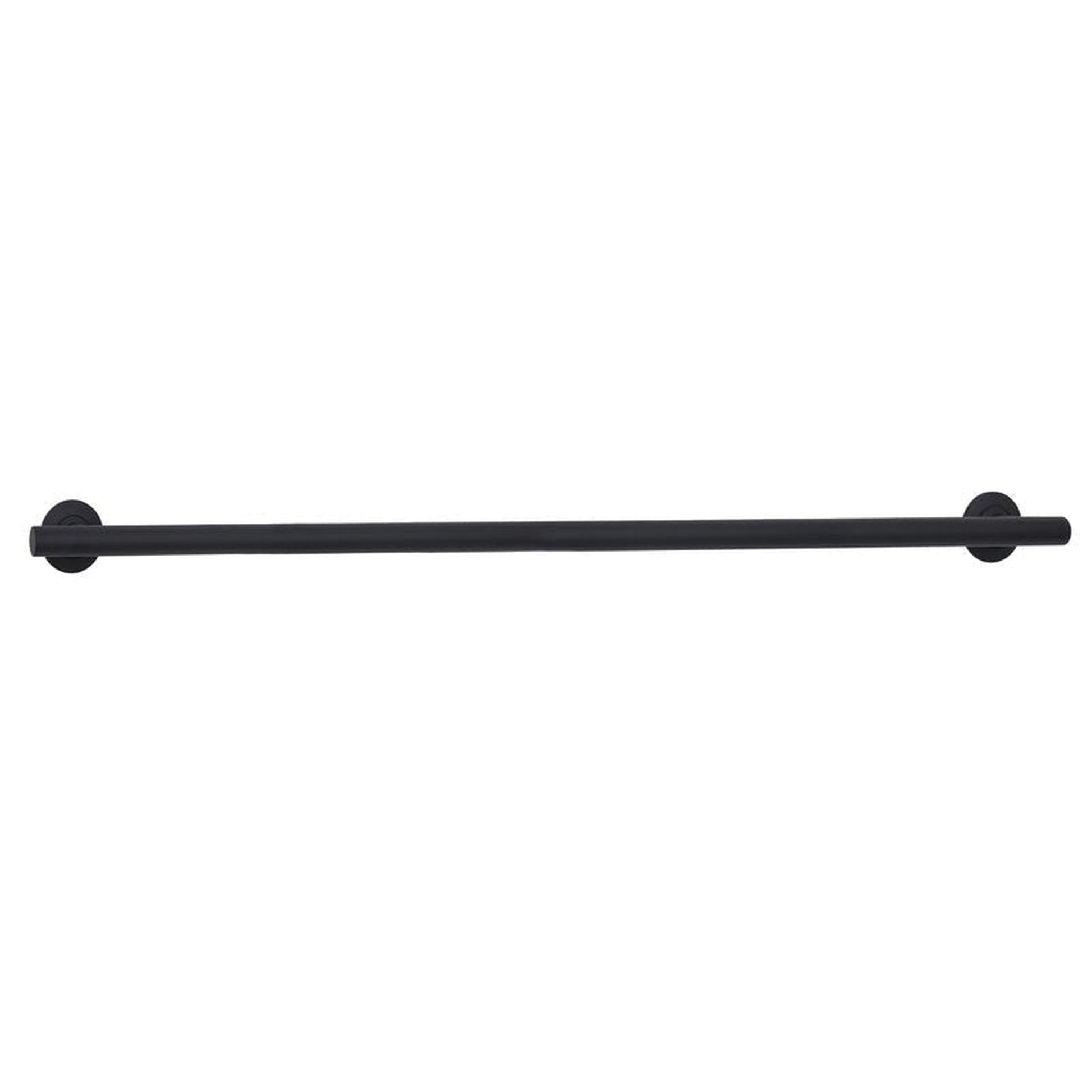 Seachrome Coronado 42" Matte Black Powder Coated Stainless Steel Wall Mount Bathroom Shower Grab Bar, 1.5" Diameter, ADA Compliant