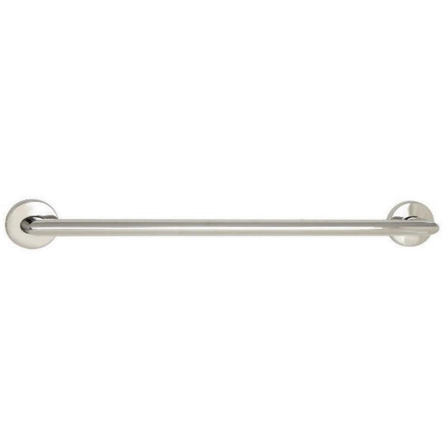 Seachrome Coronado 42" Polished Satinless Steel 1.5" Concealed Flanges Oval Grab Bar With Mitered Corners