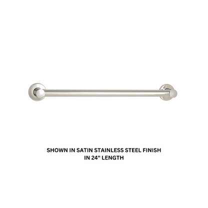 Seachrome Coronado 48" Polished Stainless Steel 1.25"Diameter Concealed Flange Grab Bar