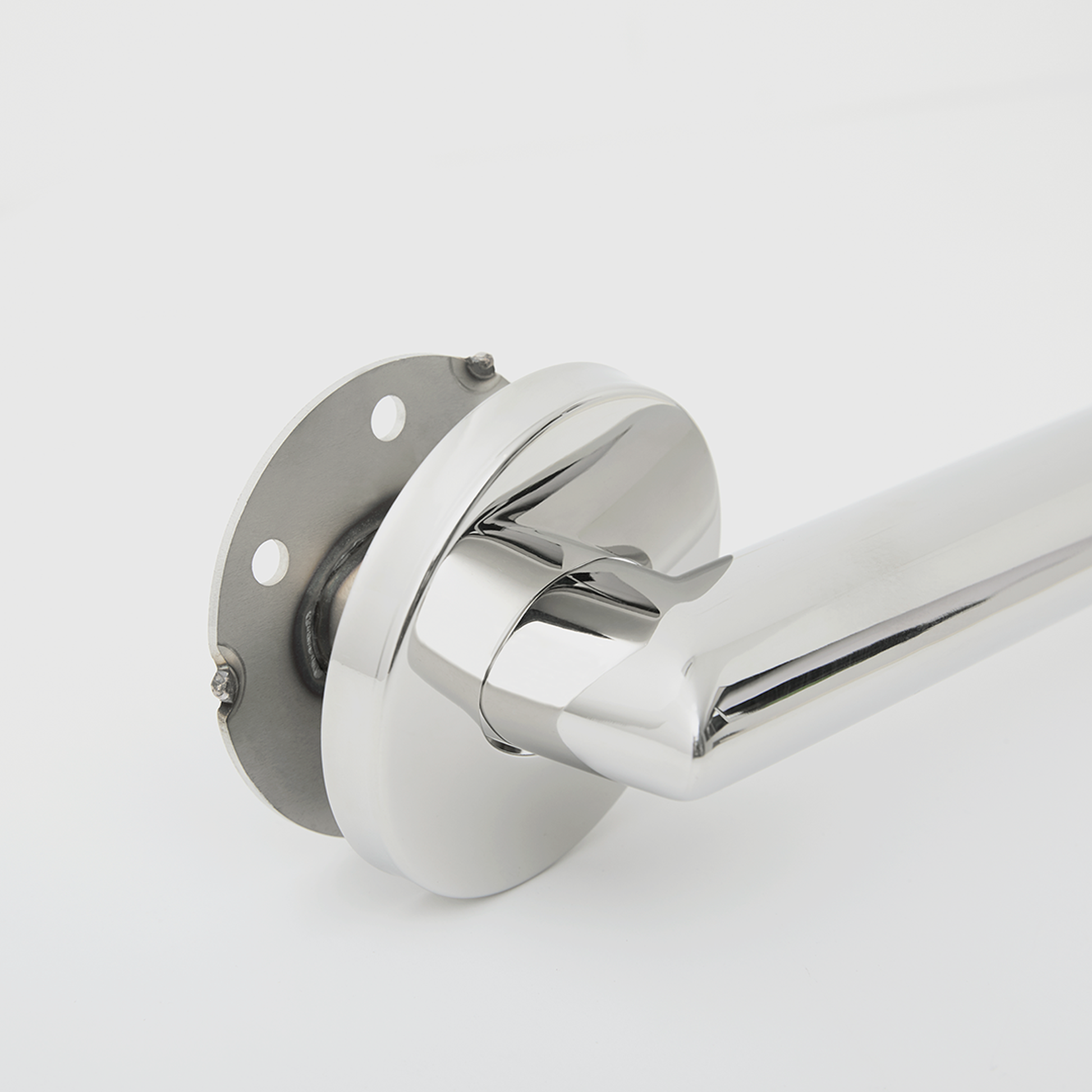 Seachrome Coronado 48" Satin Satinless Steel 1.5" Concealed Flanges Oval Grab Bar With Mitered Corners