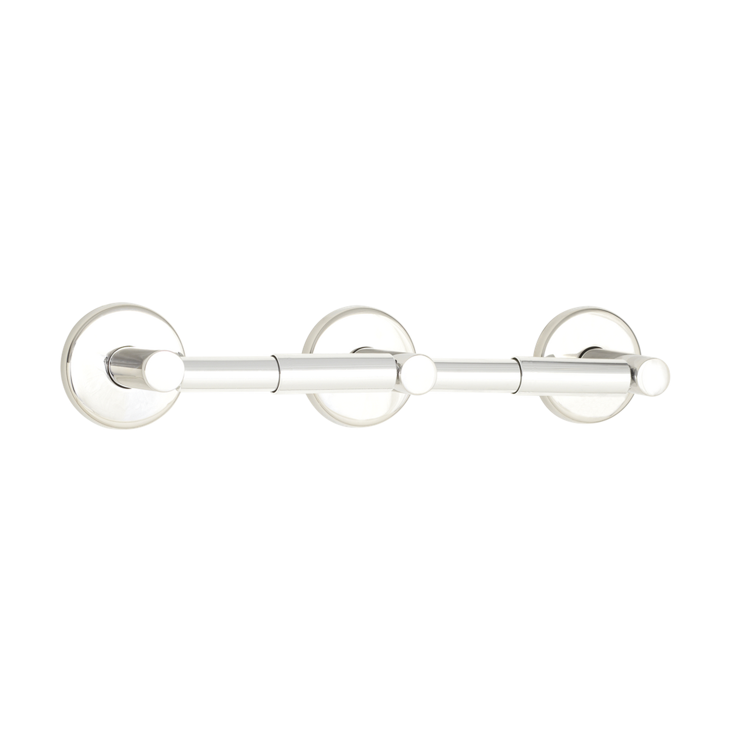 Seachrome Coronado Series 15" Satin Nickel Powder Coat Concealed Mounting Flange Double Paper Holder