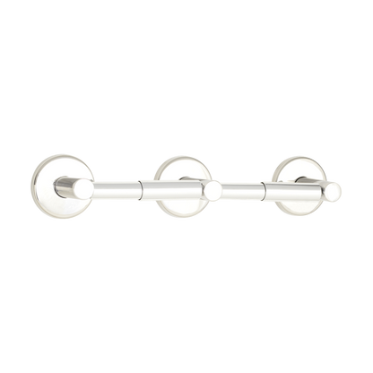 Seachrome Coronado Series 15" Satin Nickel Powder Coat Concealed Mounting Flange Double Paper Holder