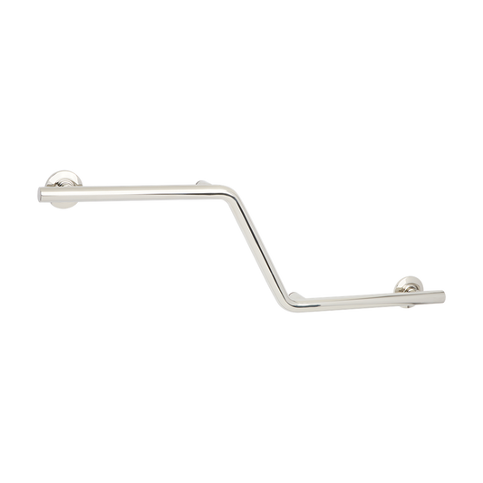 Seachrome Lifestyle & Wellness 16" Polished Brass Powder Coat 1.25 Diameter Concealed Flange Right-Handed Configuration Zuma Grab Bar