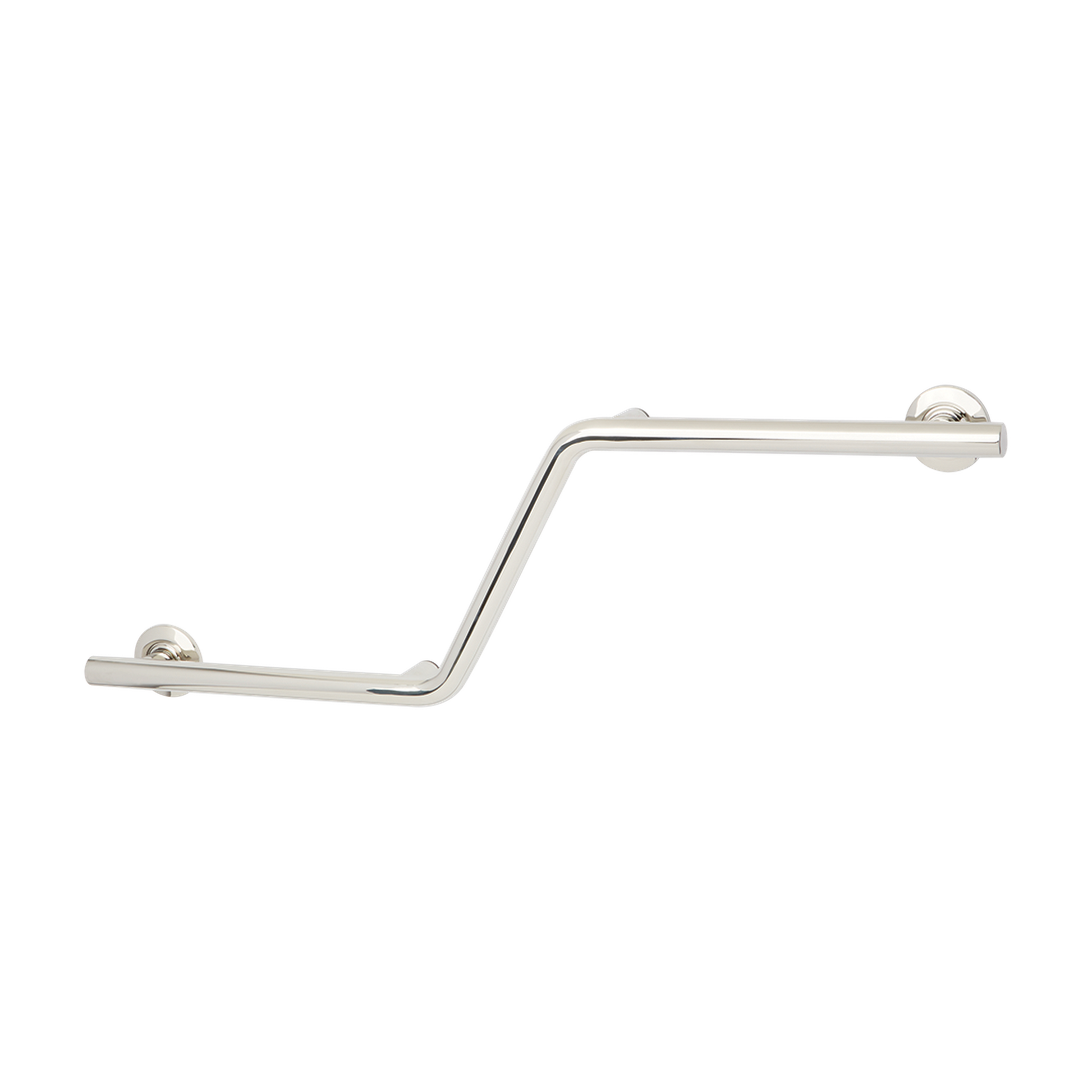 Seachrome Lifestyle & Wellness 16" Polished Stainless Steel 1.25 Diameter Concealed Flange Left-Handed Configuration Zuma Grab Bar