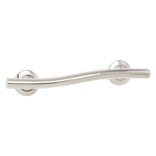 Seachrome Lifestyle & Wellness 18" Polished Stainless Steel 1.25 Diameter Concealed Flange Wave Grab Bar