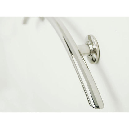 Seachrome Lifestyle & Wellness 30" Polished Stainless Steel 1.25 Diameter Concealed Flange Crescent Grab Bar