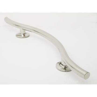 Seachrome Lifestyle & Wellness 30" Polished Stainless Steel 1.25 Diameter Concealed Flange Maverick Double Arched Grab Bar
