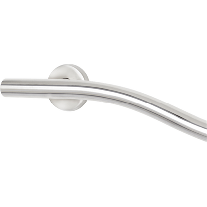 Seachrome Lifestyle & Wellness 36" Polished Stainless Steel 1.25 Diameter Concealed Flange Wave Grab Bar