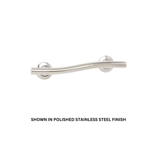 Seachrome Lifestyle & Wellness 48" Bronze Powder Coat 1.25 Diameter Concealed Flange Wave Grab Bar