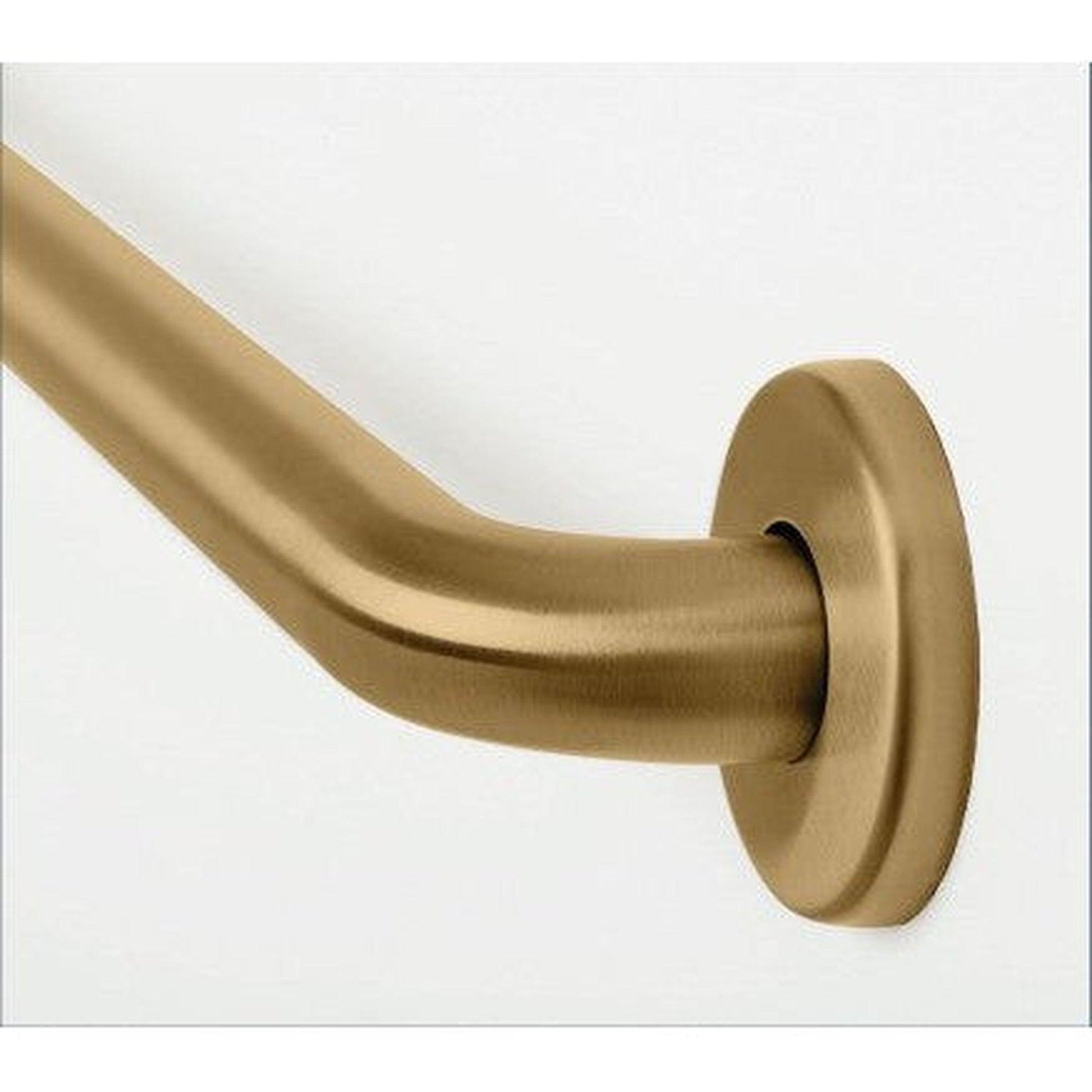 Seachrome Signature GP Series 12" Polished Brass Powder Coat 1.25" Tube Diameter Straight Grab Bar