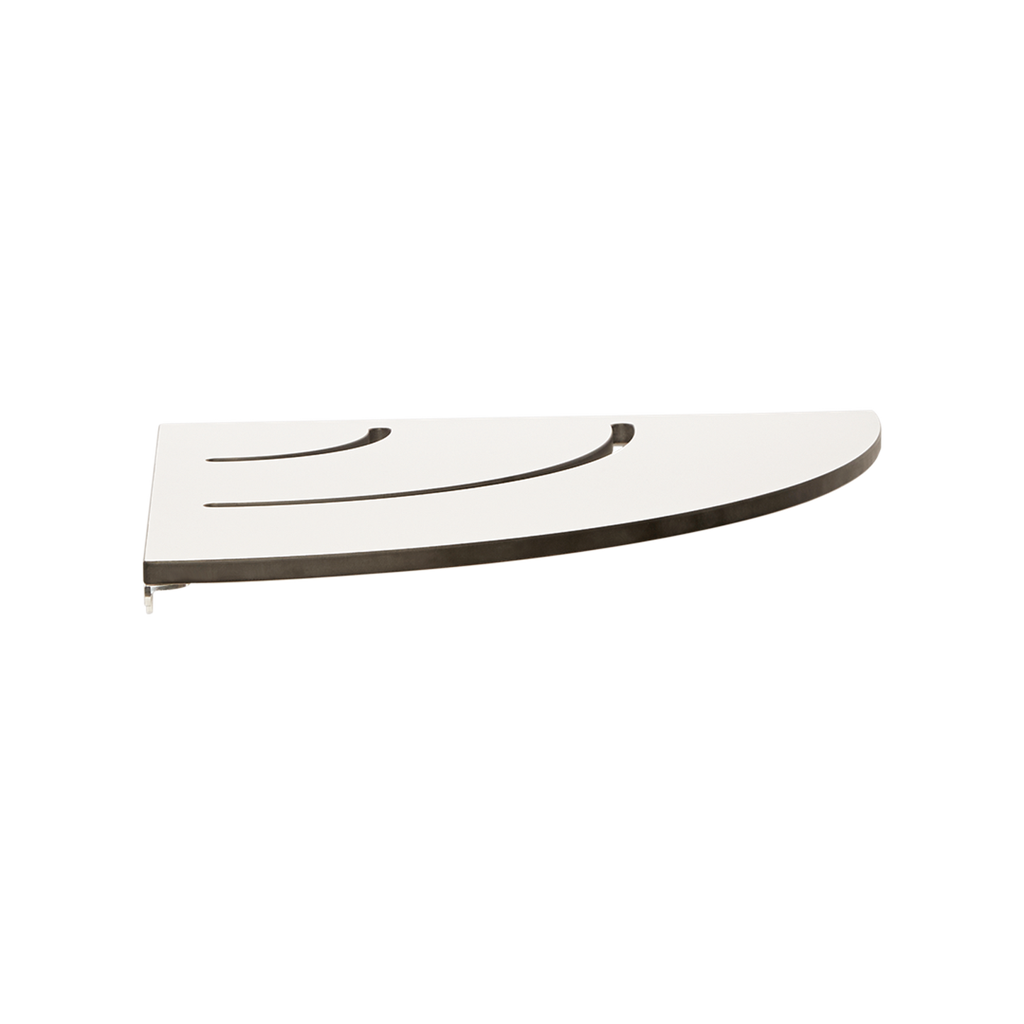 Seachrome Signature Lifestyle & Wellness Series Contour 27" White One-Piece Solid Phenolic Corner Seat