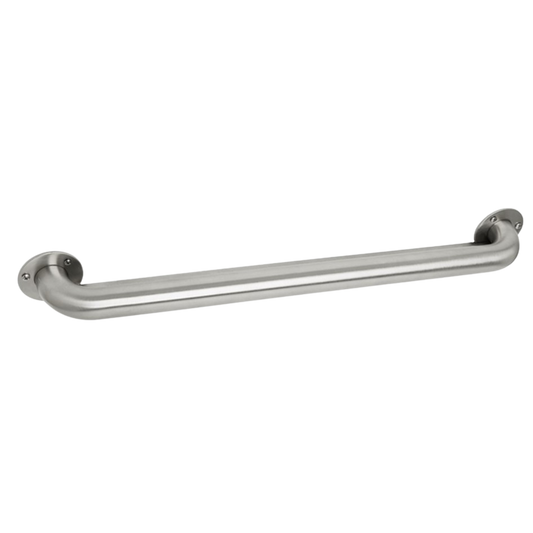 Seachrome Signature Series 16" Satin Stainless Steel 1.5 Diameter Exposed 3-Hole Mounting Flange Standard Ligature Resistant Grab Bar