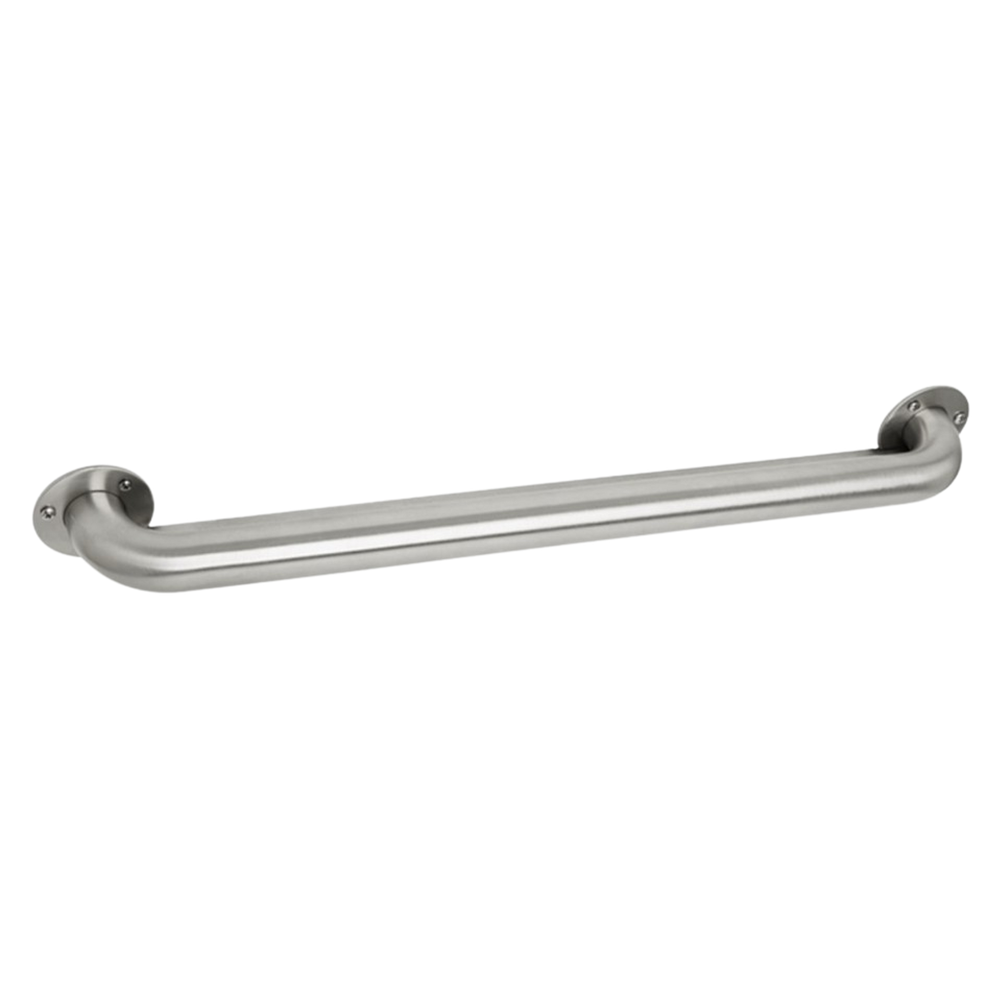 Seachrome Signature Series 16" Satin Stainless Steel 1.5 Diameter Exposed 3-Hole Mounting Flange Switch Weld Standard Ligature Resistant Grab Bar