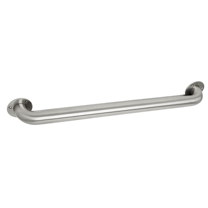 Seachrome Signature Series 16" Satin Stainless Steel 1.5 Diameter Exposed 3-Hole Mounting Flange Switch Weld Standard Ligature Resistant Grab Bar