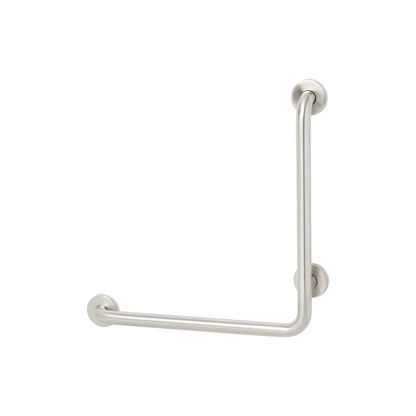 Seachrome Signature Series 16" x 16" Satin Stainless Steel 1.5" Bar Diameter Concealed Flange Right Configuration Vertical Angle Bar