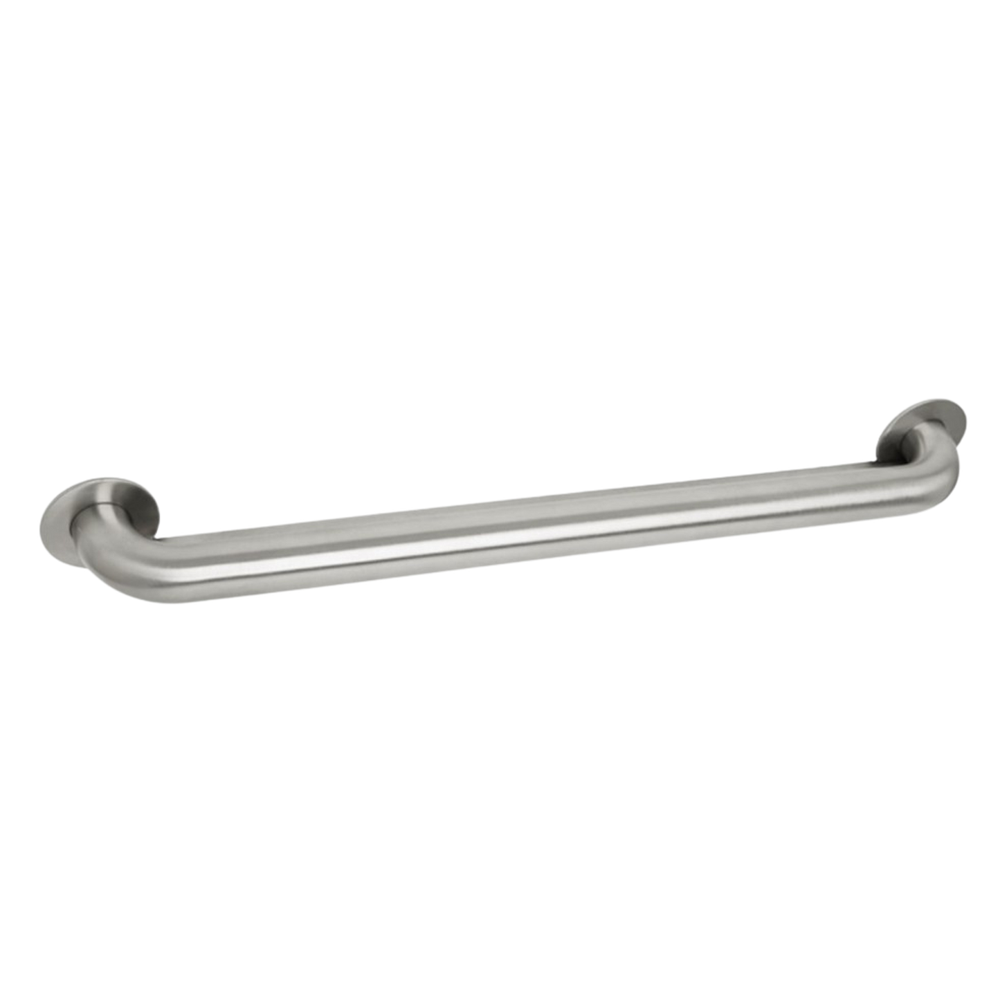 Seachrome Signature Series 18" Satin Stainless Steel 1.5 Diameter Exposed Mounting Flange Without Hole Switch Weld Standard Ligature Resistant Grab Bar