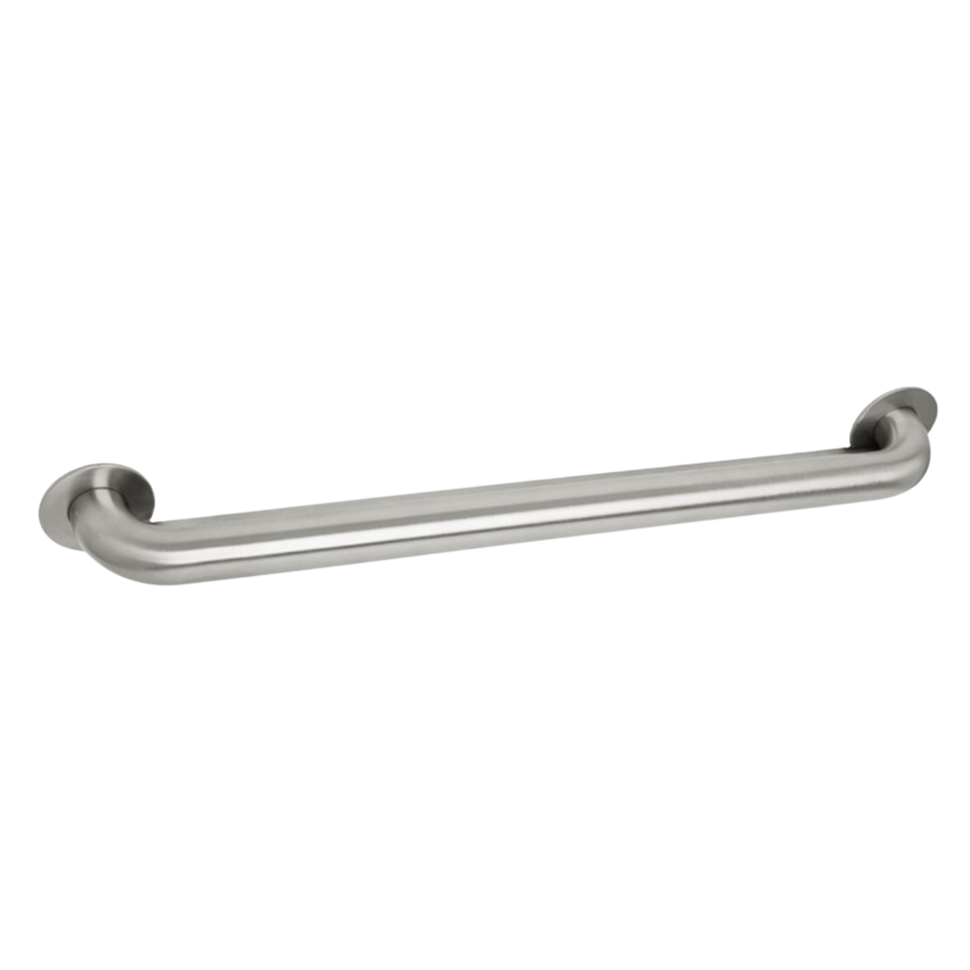 Seachrome Signature Series 24" Satin Stainless Steel 1.5 Diameter Exposed Mounting Flange Without Hole Switch Weld Standard Ligature Resistant Grab Bar
