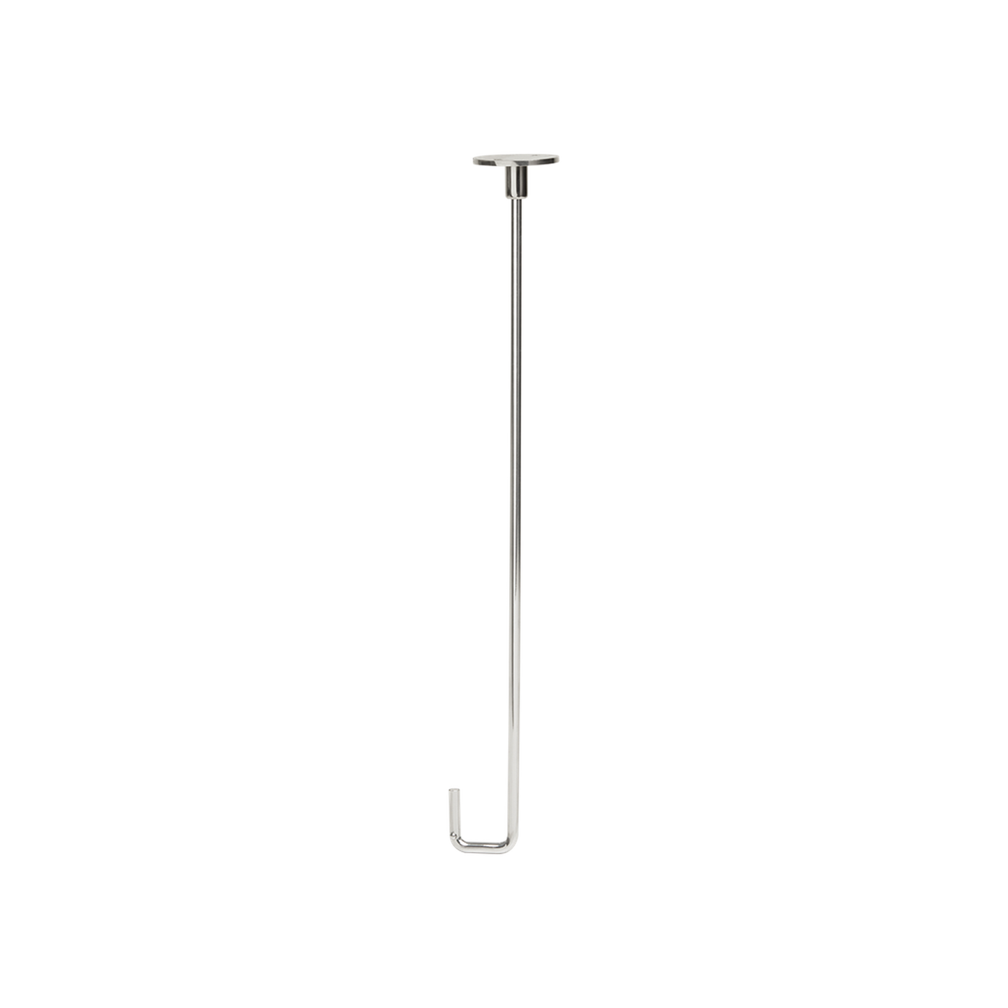 Seachrome Signature Series 24" Satin Stainless Steel J-Hook Ceiling Support for L-Shaped Shower Rods