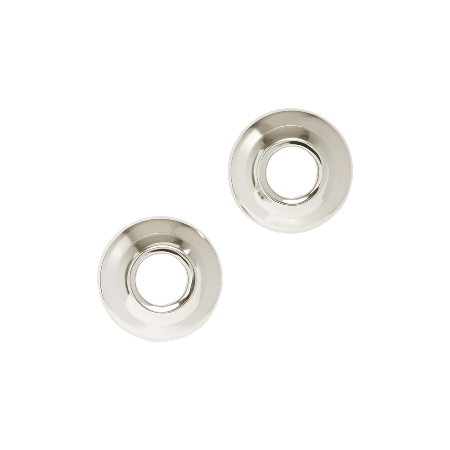 Seachrome Signature Series 2.5" Diameter Polished Stainless Steel Concealed Mounting Flange and Bracket Set for Shower Rod