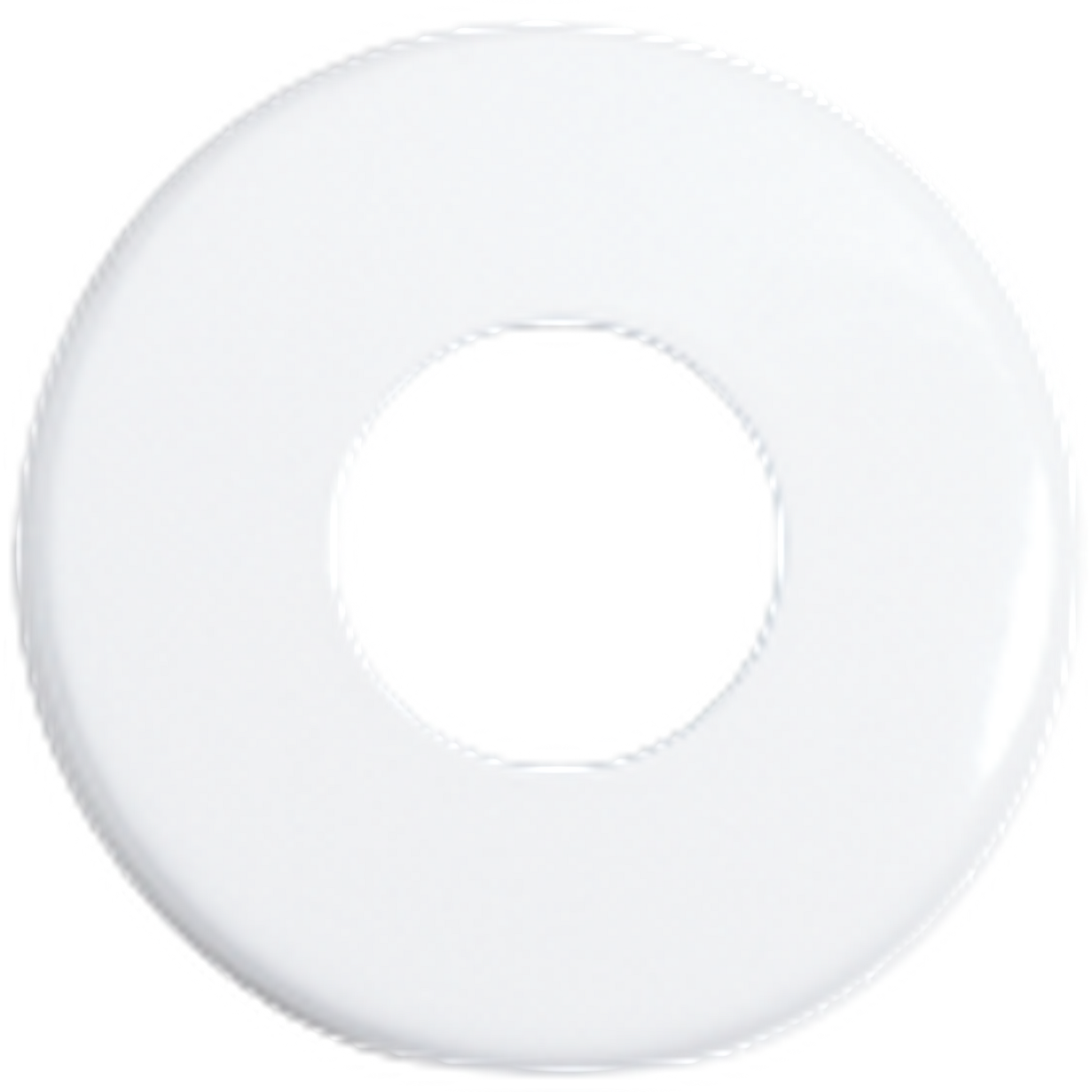 Seachrome Signature Series 2.5" Diameter White Wrinkle Powder Coat Concealed Mounting Flange and Bracket Set for Shower Rod
