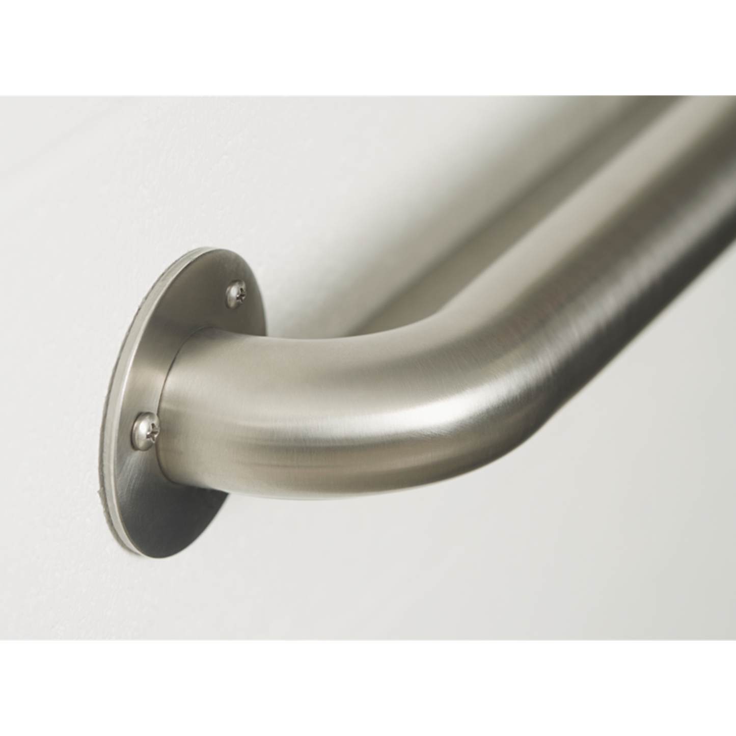 Seachrome Signature Series 30" Satin Stainless Steel 1.5 Diameter Exposed 3-Hole Mounting Flange Standard Ligature Resistant Grab Bar